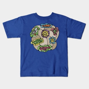 Beach Stained Glass Kids T-Shirt